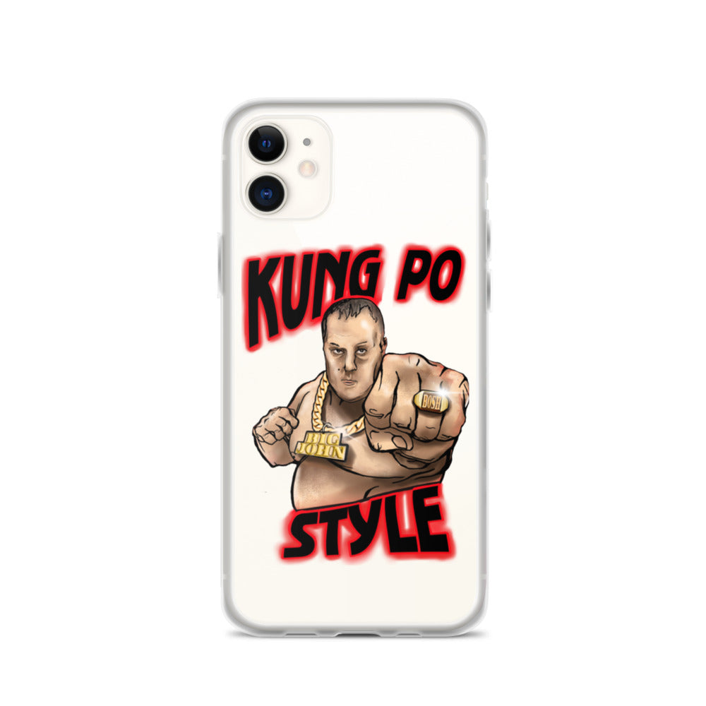 Big John Kung Po Style Clear Phone Case