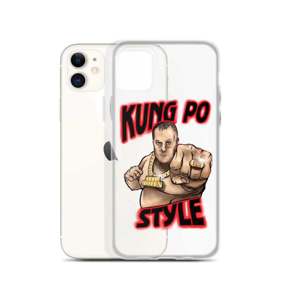 Big John Kung Po Style Clear Phone Case