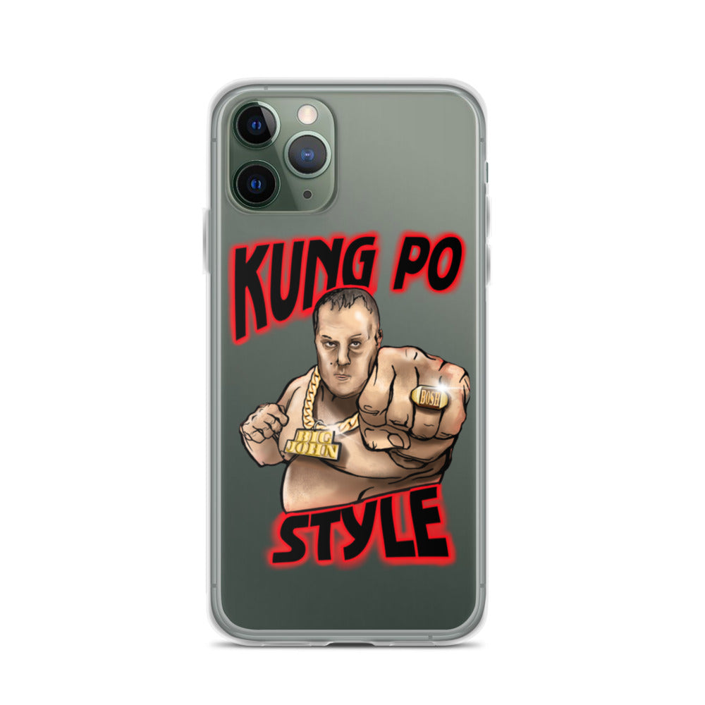 Big John Kung Po Style Clear Phone Case