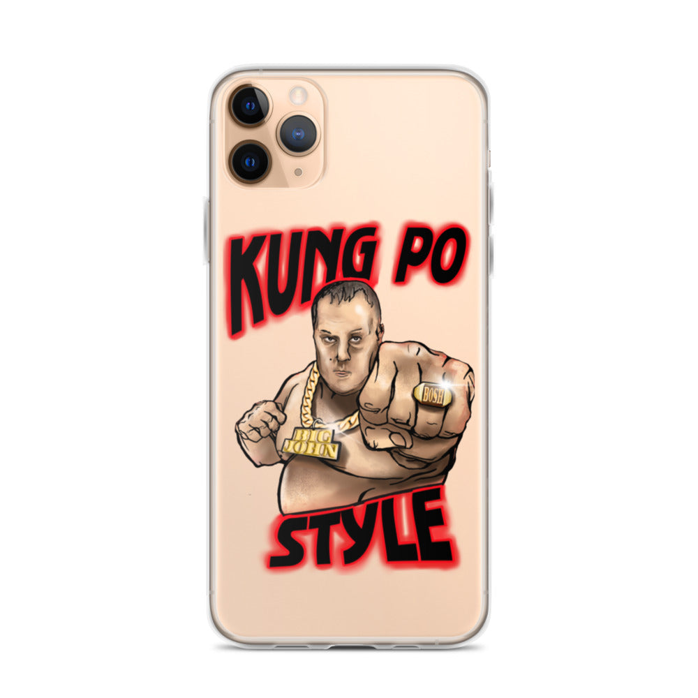 Big John Kung Po Style Clear Phone Case