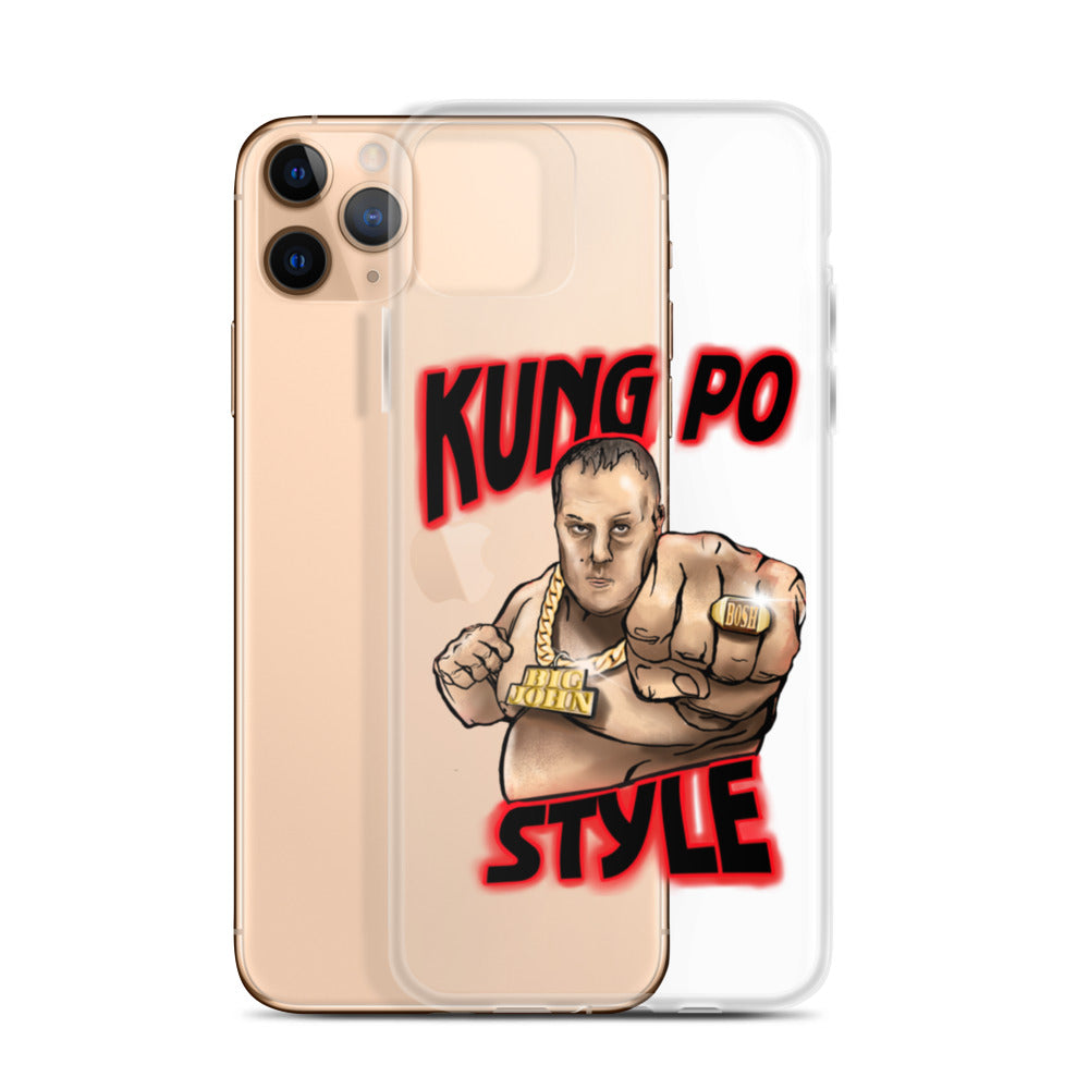 Big John Kung Po Style Clear Phone Case