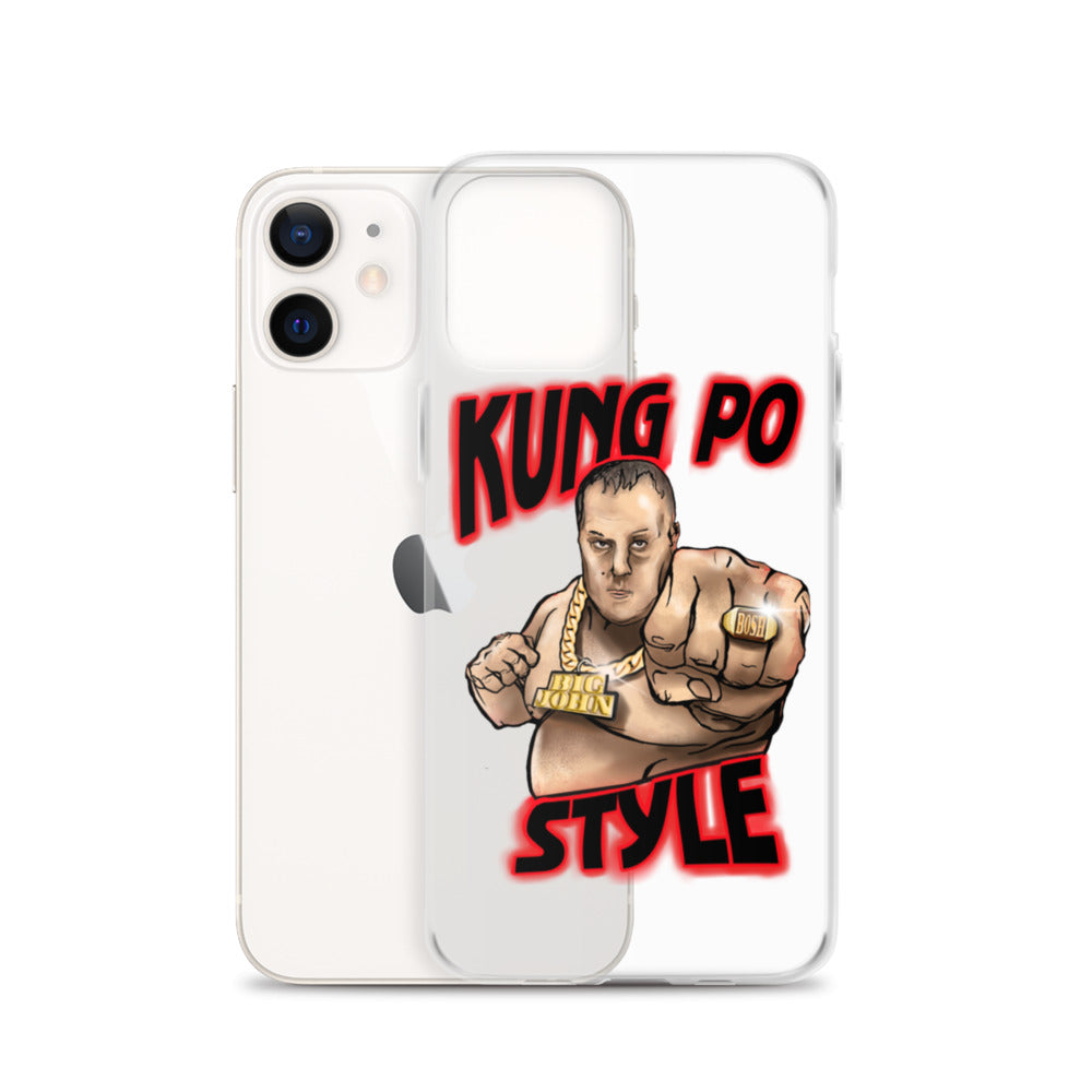 Big John Kung Po Style Clear Phone Case