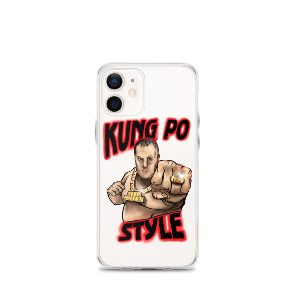 Big John Kung Po Style Clear Phone Case