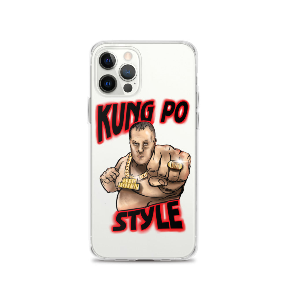 Big John Kung Po Style Clear Phone Case