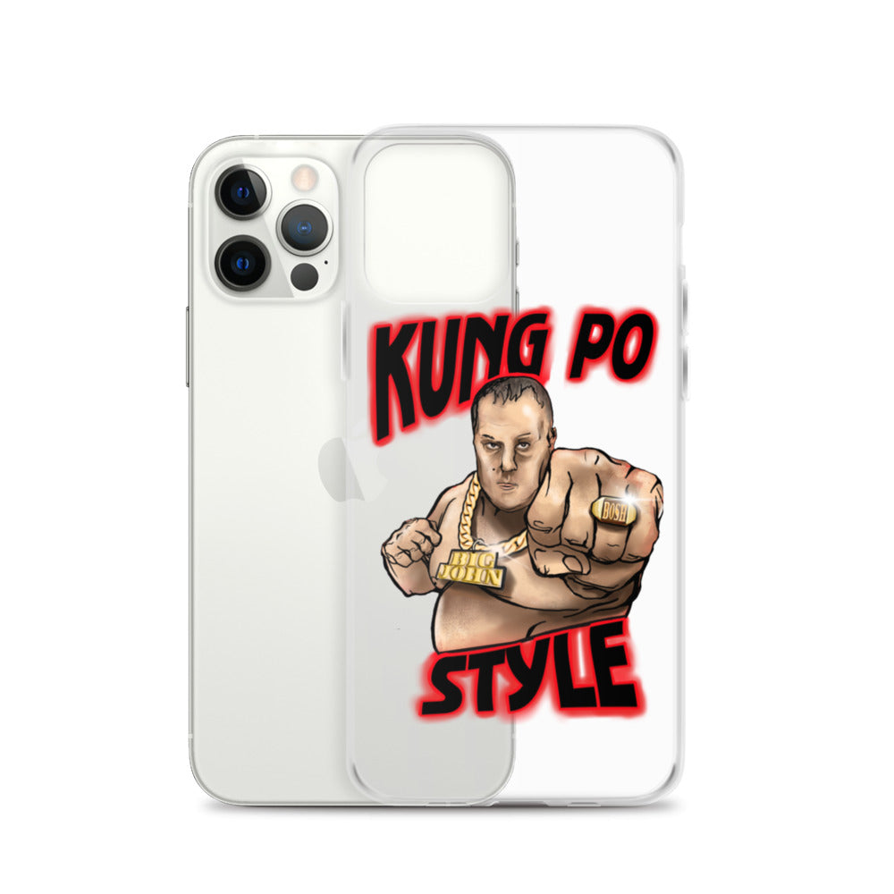 Big John Kung Po Style Clear Phone Case
