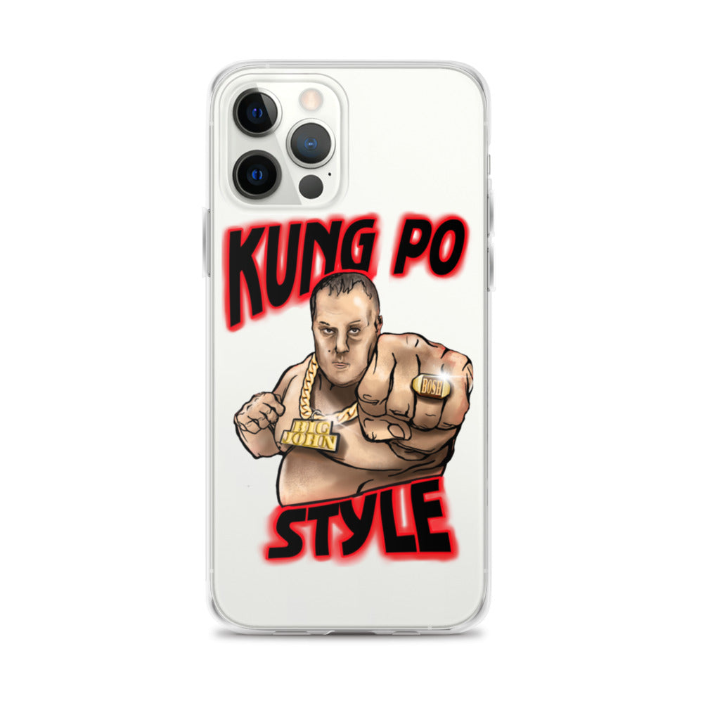 Big John Kung Po Style Clear Phone Case