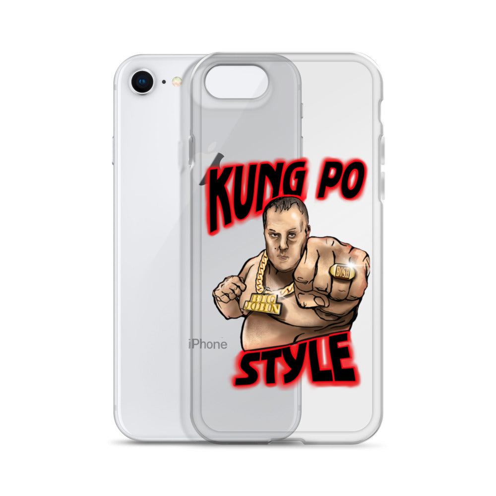 Big John Kung Po Style Clear Phone Case