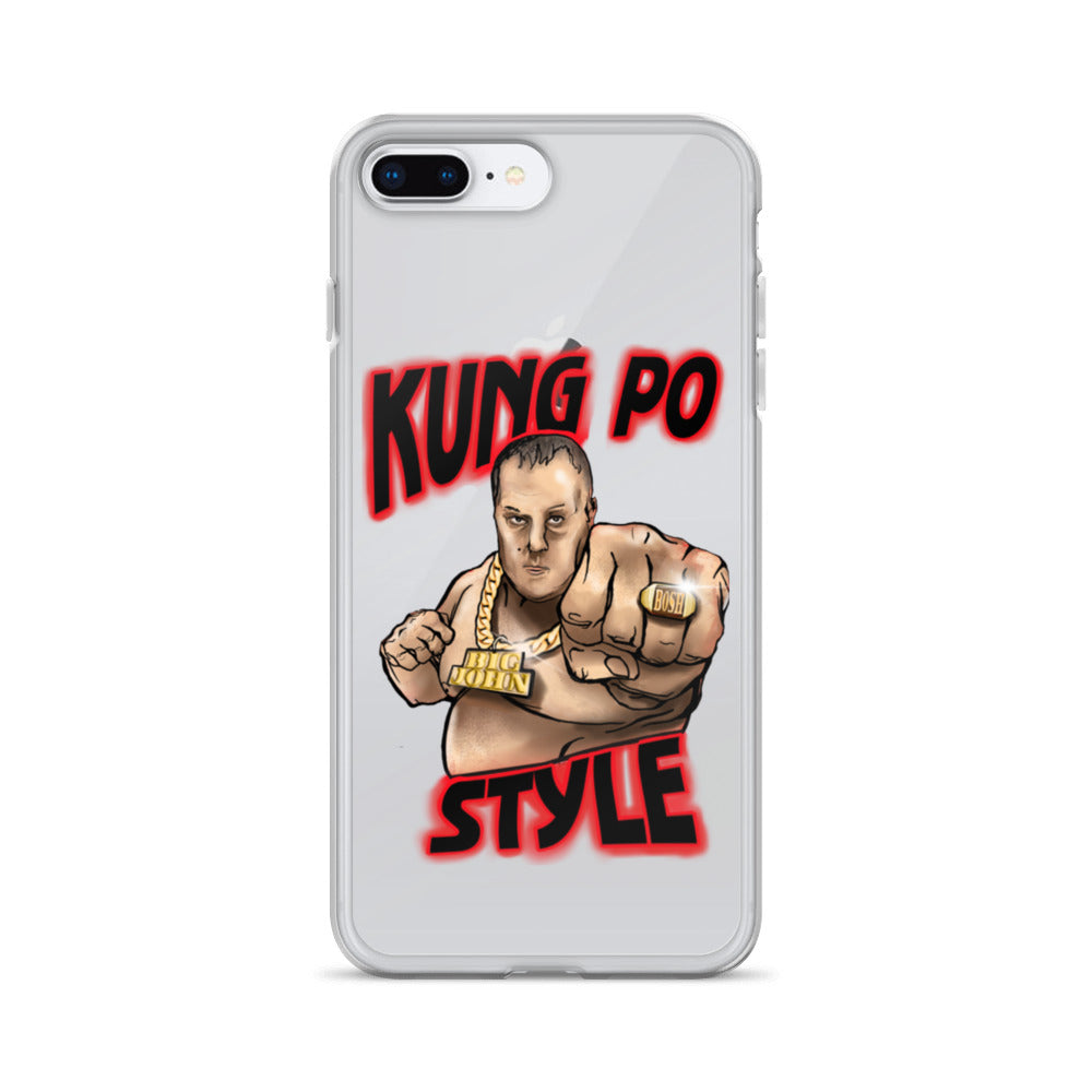 Big John Kung Po Style Clear Phone Case