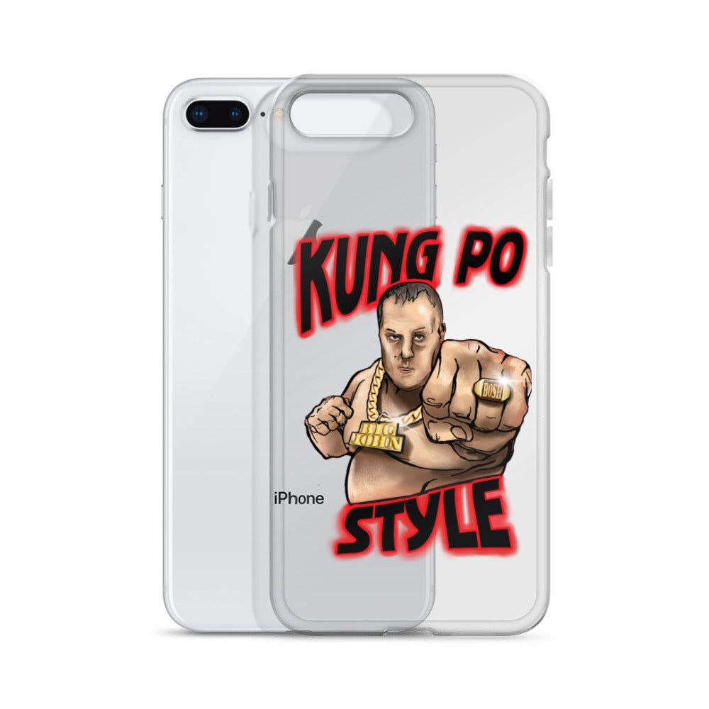 Big John Kung Po Style Clear Phone Case