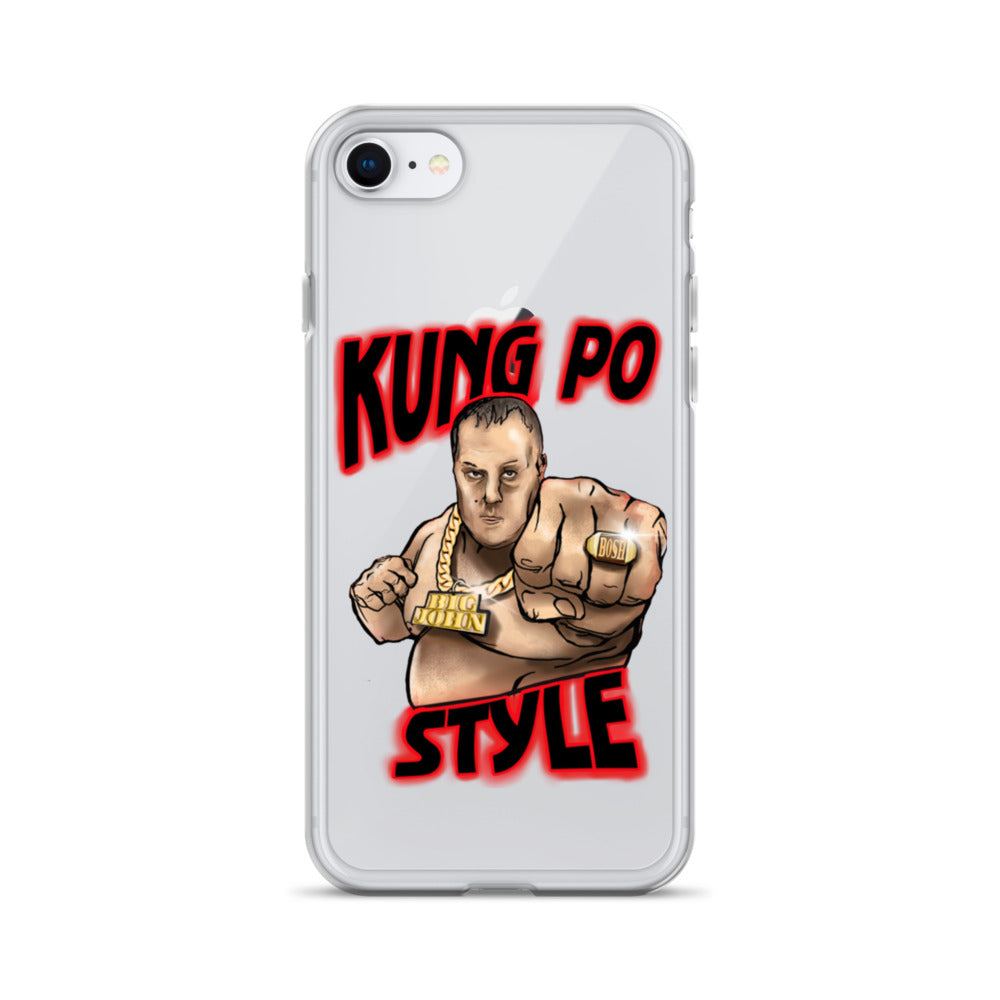 Big John Kung Po Style Clear Phone Case