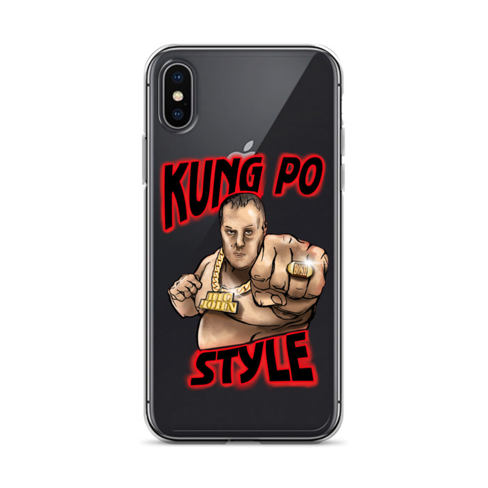 Big John Kung Po Style Clear Phone Case