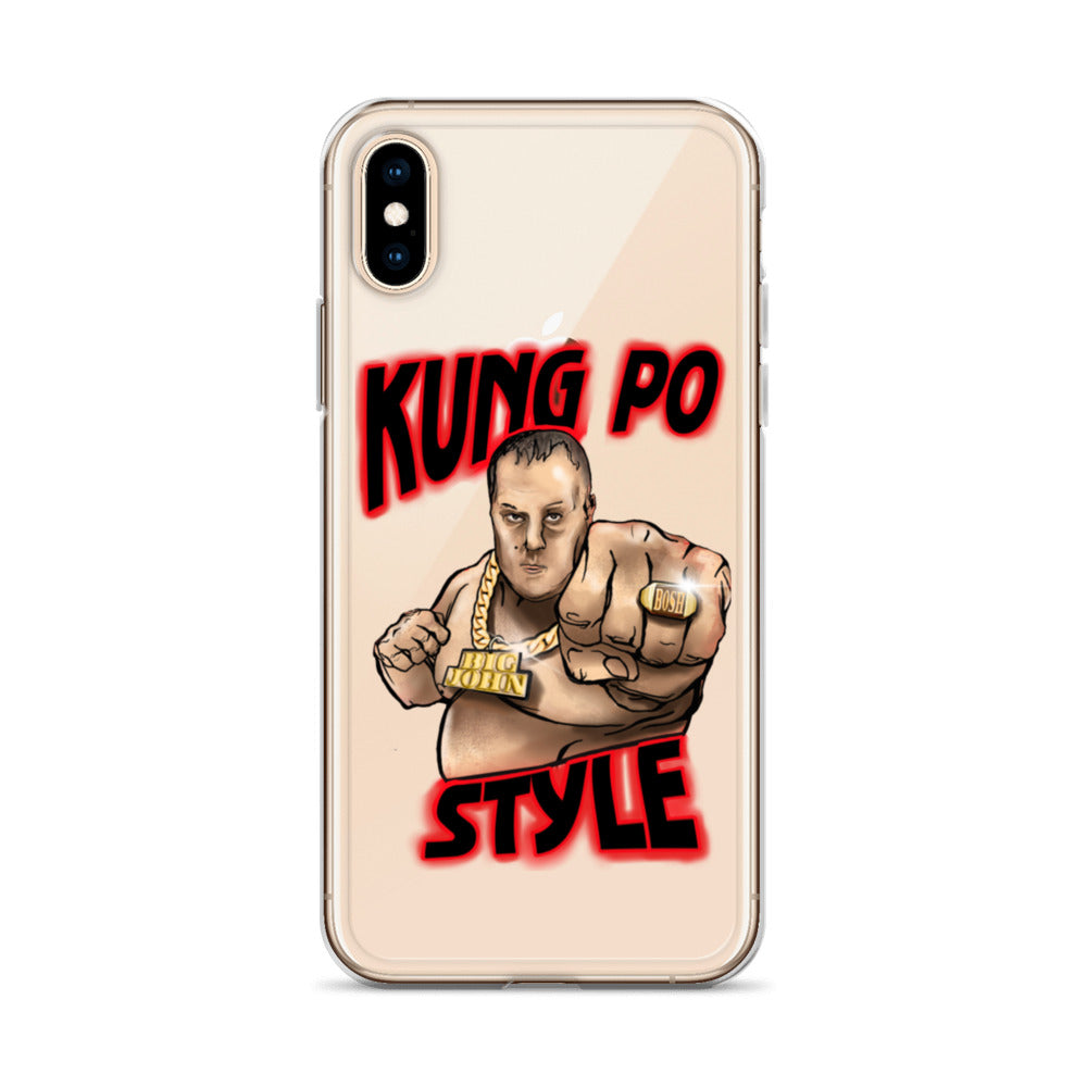 Big John Kung Po Style Clear Phone Case