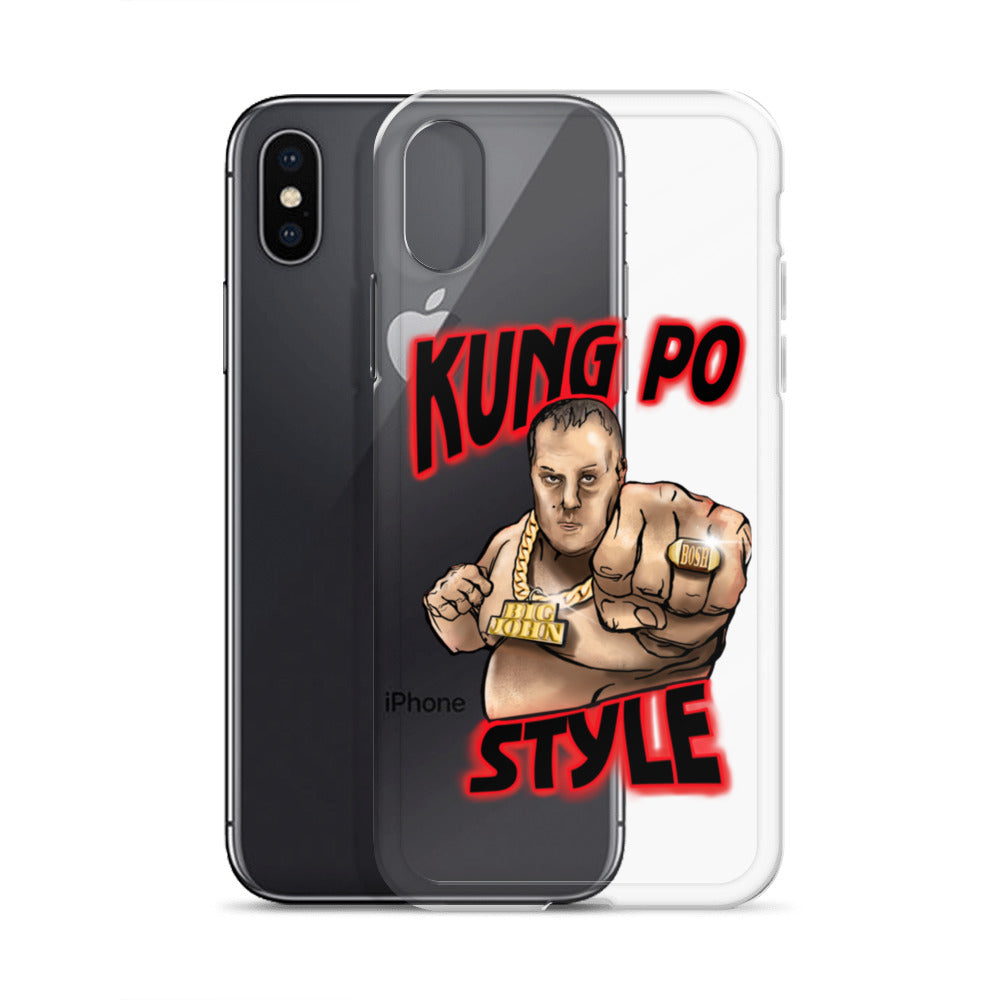 Big John Kung Po Style Clear Phone Case