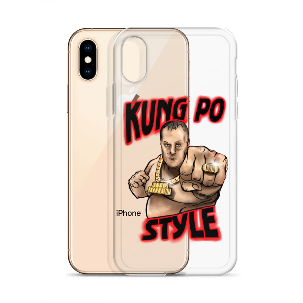 Big John Kung Po Style Clear Phone Case