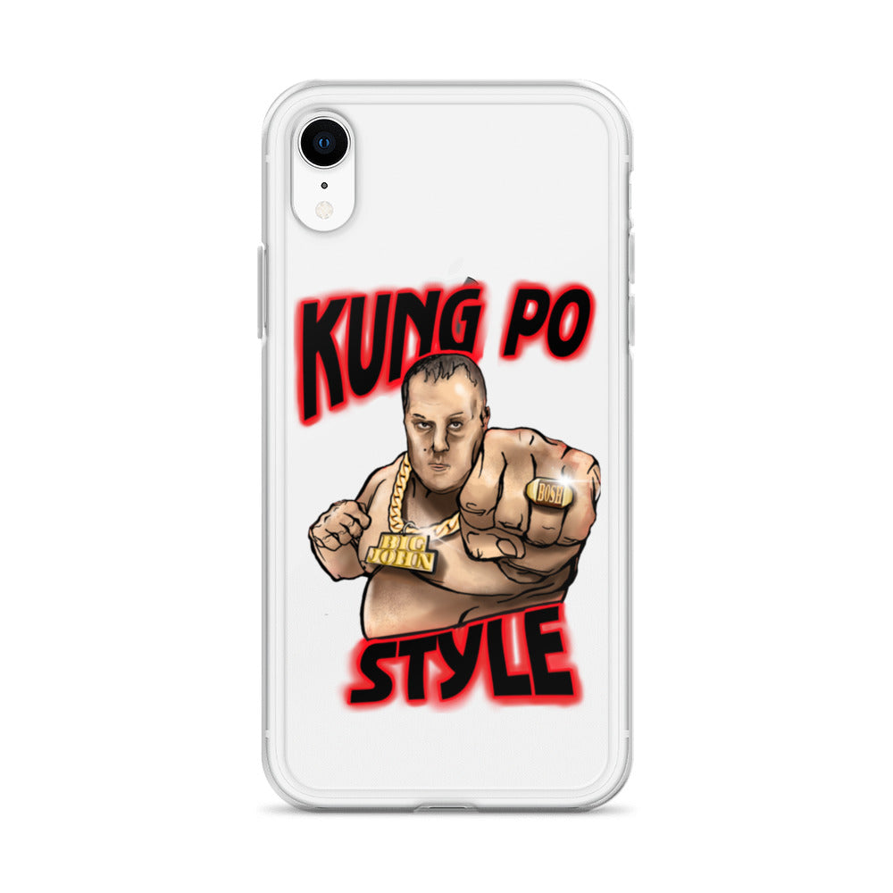 Big John Kung Po Style Clear Phone Case