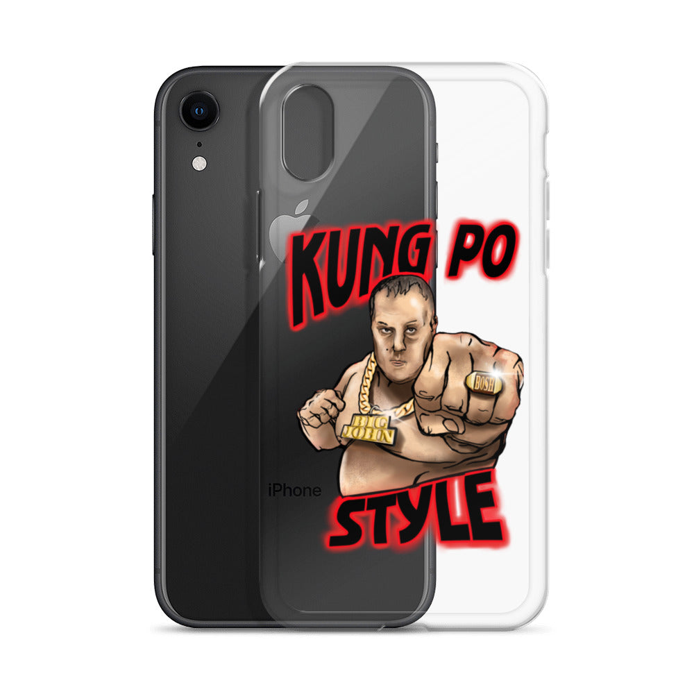 Big John Kung Po Style Clear Phone Case