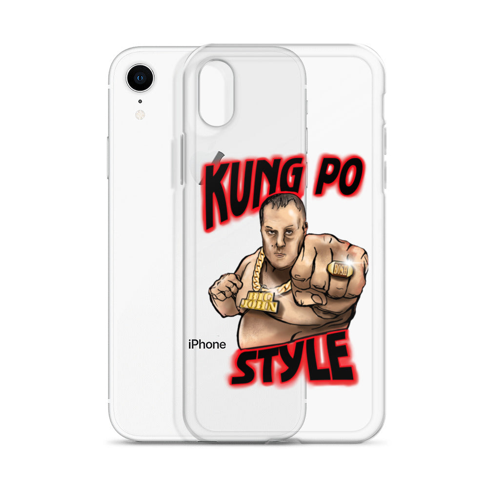 Big John Kung Po Style Clear Phone Case