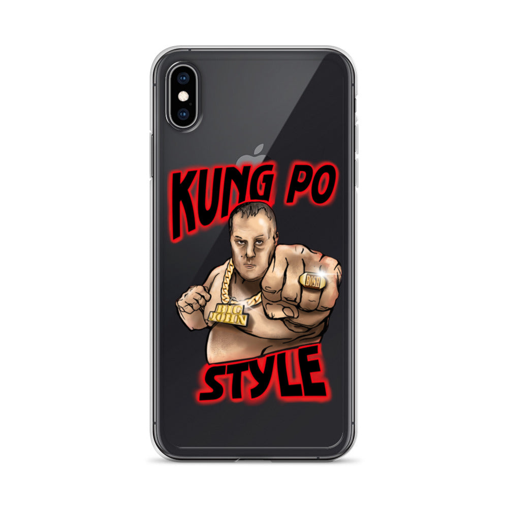 Big John Kung Po Style Clear Phone Case