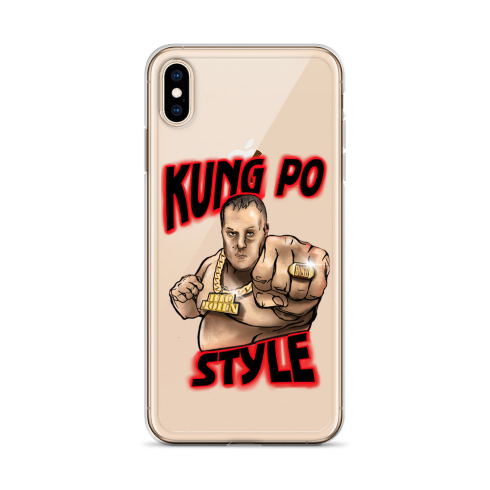 Big John Kung Po Style Clear Phone Case
