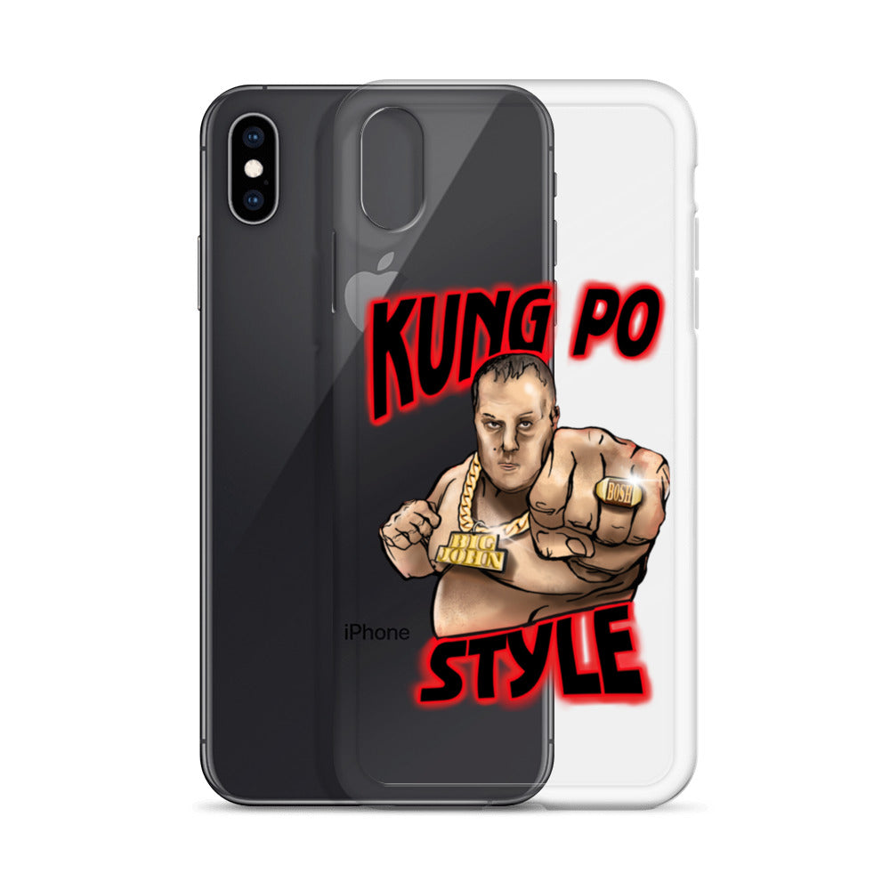 Big John Kung Po Style Clear Phone Case