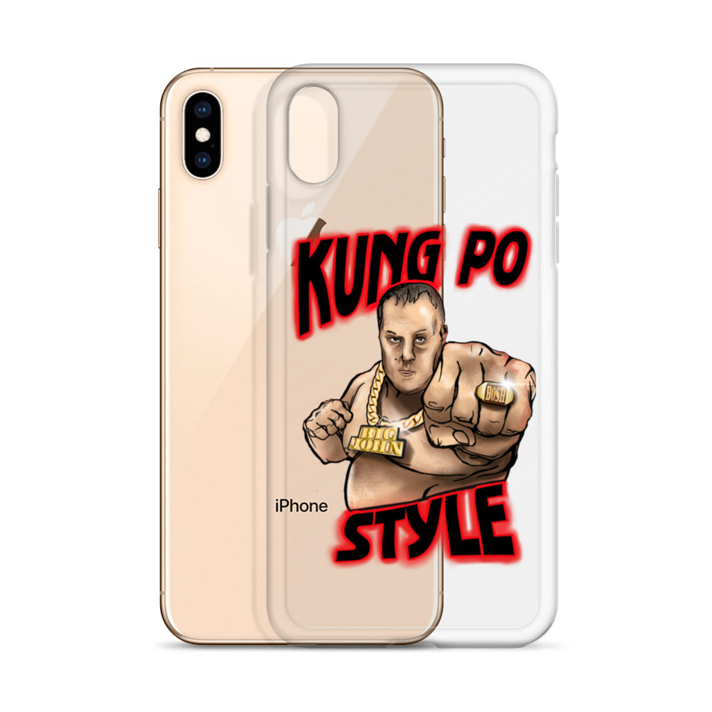 Big John Kung Po Style Clear Phone Case