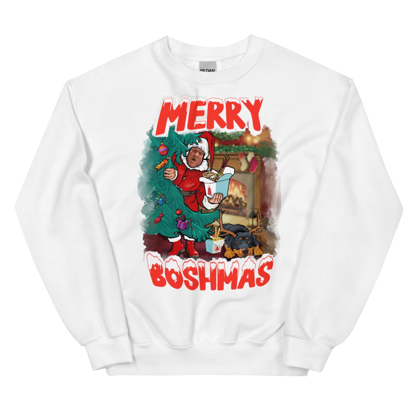 Big John Merry Boshmas Christmas jumper